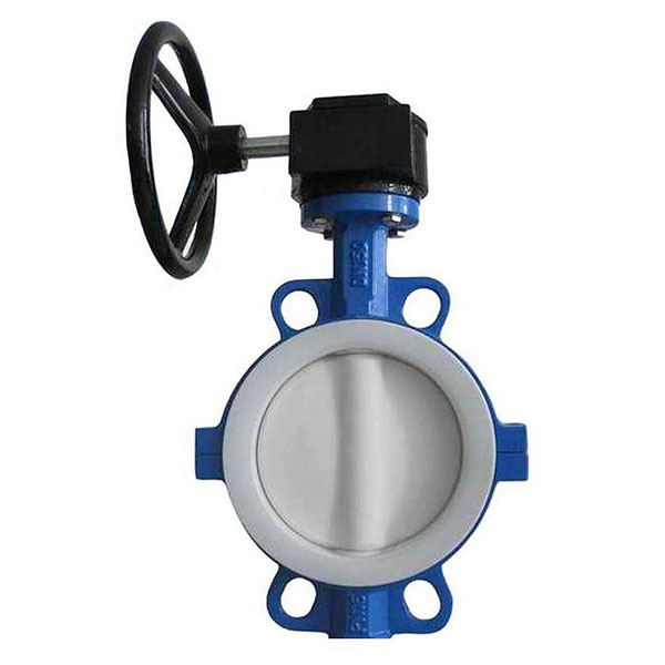 D371F46蜗轮对夹式衬氟蝶阀