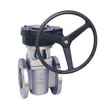 美标卡套式涡轮传动旋塞阀