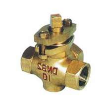 X44W三通全铜旋塞阀