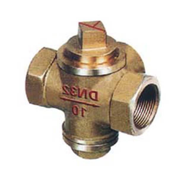 X16W三通内螺纹全铜旋塞阀