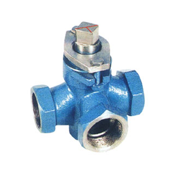 X14W三通内螺纹不锈钢旋塞阀