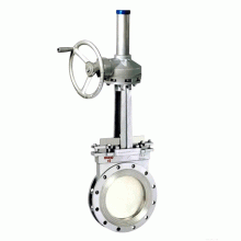 PZ573HY伞齿轮对夹式刀型闸阀