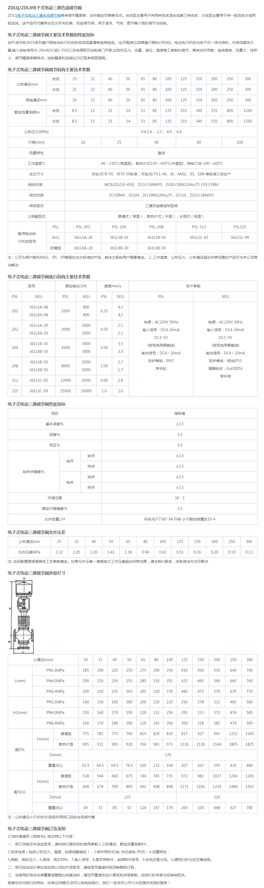 ZDLQ ZDLX电子式三通分流调节阀