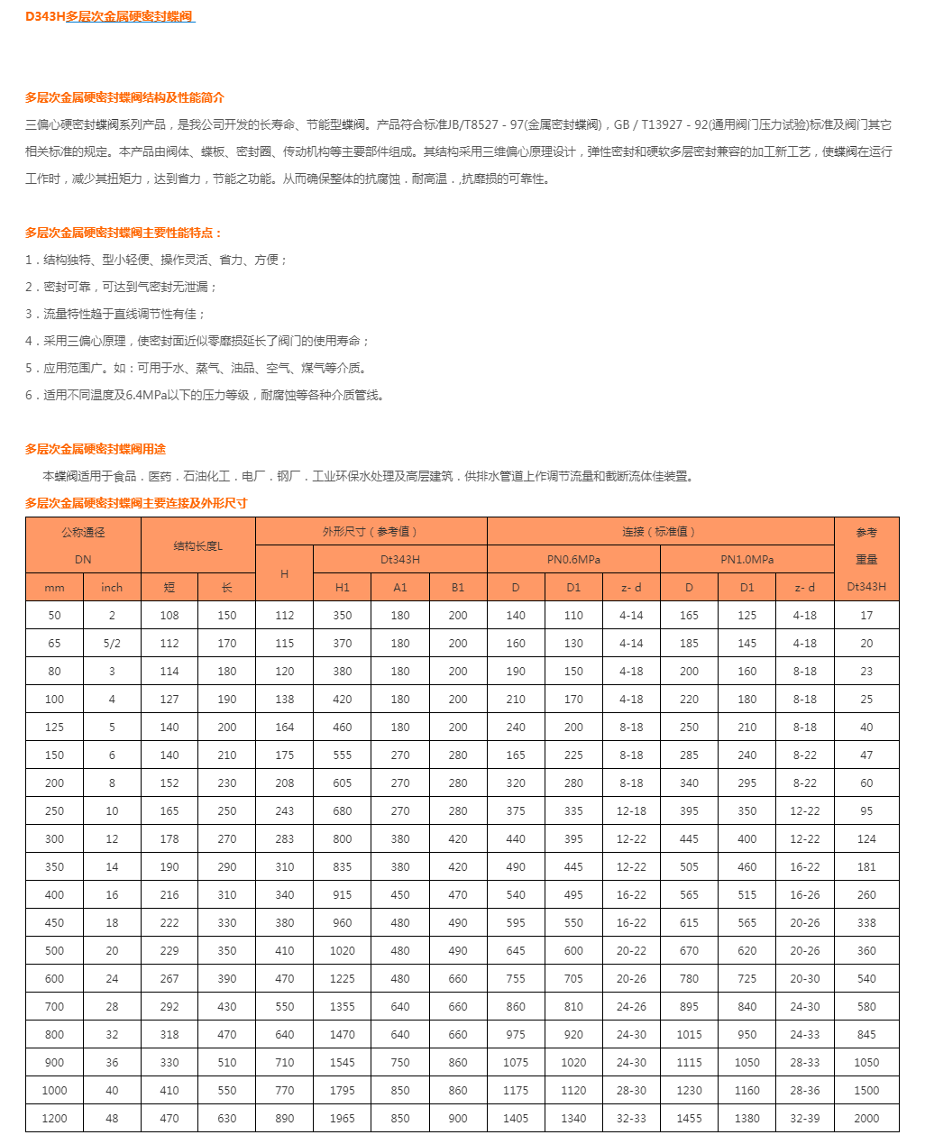 D343H多层次金属硬密封蝶阀