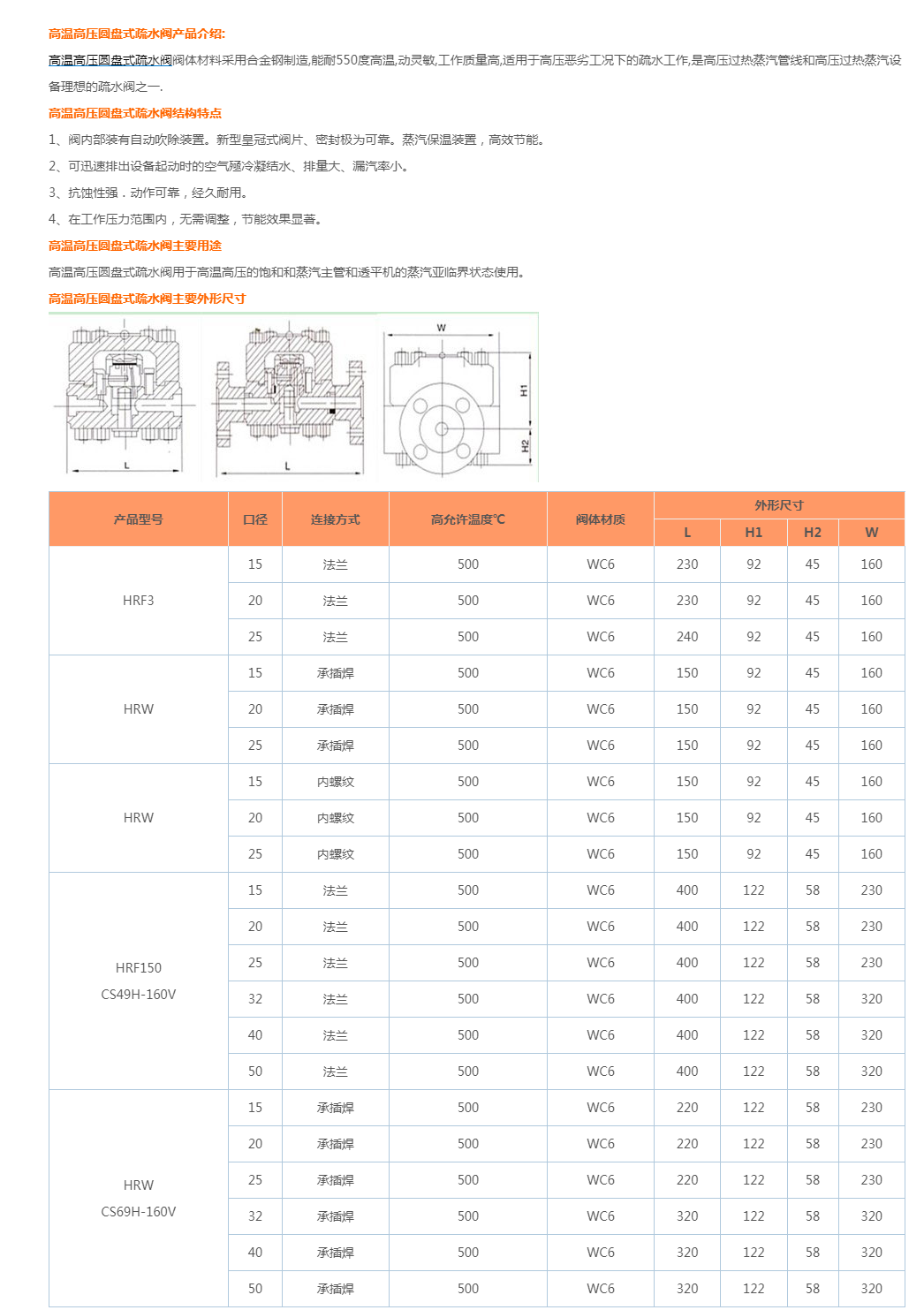 CS49H-KRF3高温高压圆盘式疏水阀