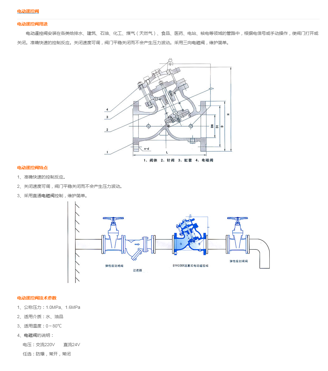 J145X电动遥控阀